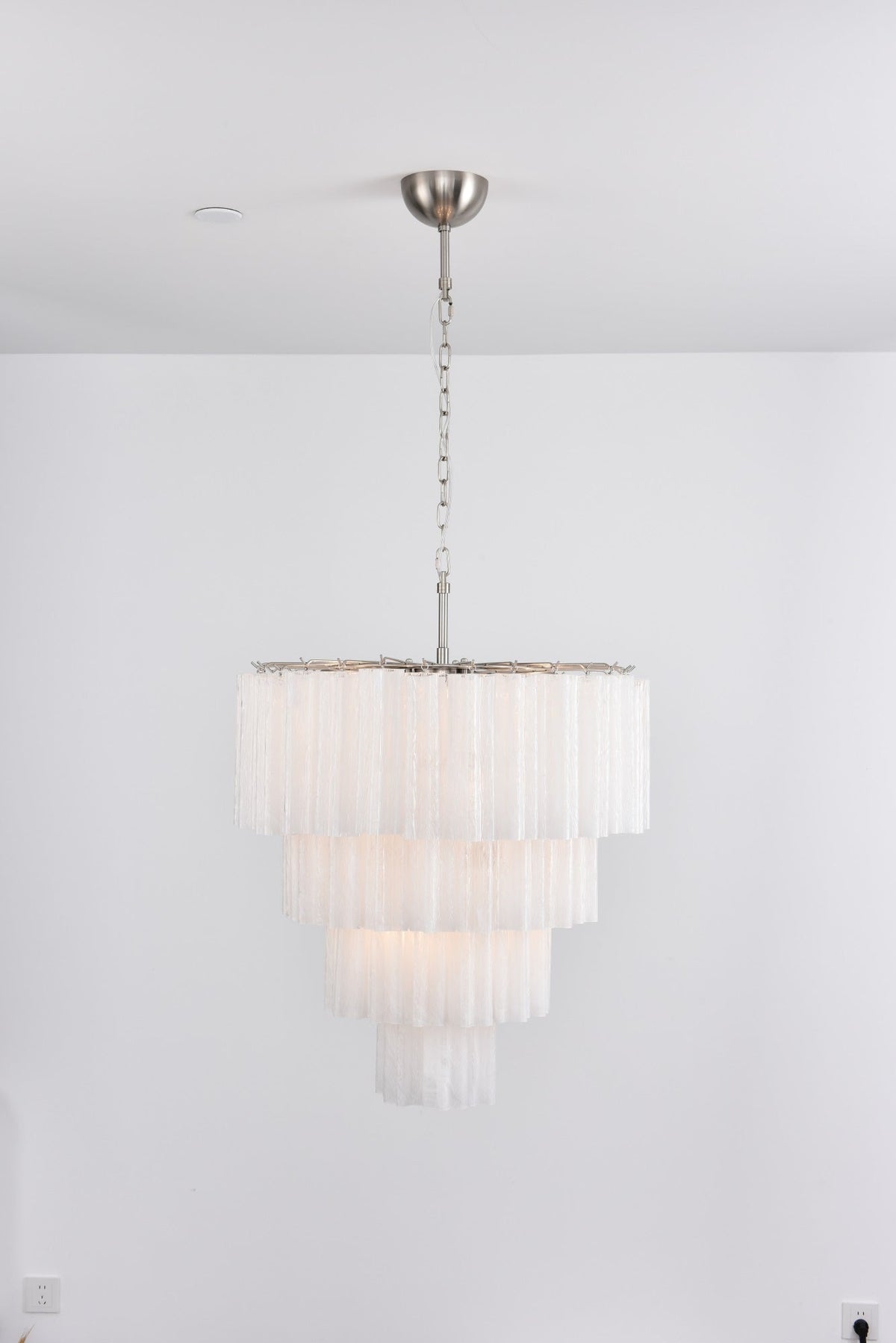 Velanora Chandelier Cascade Layered Glass Elegant Vintage