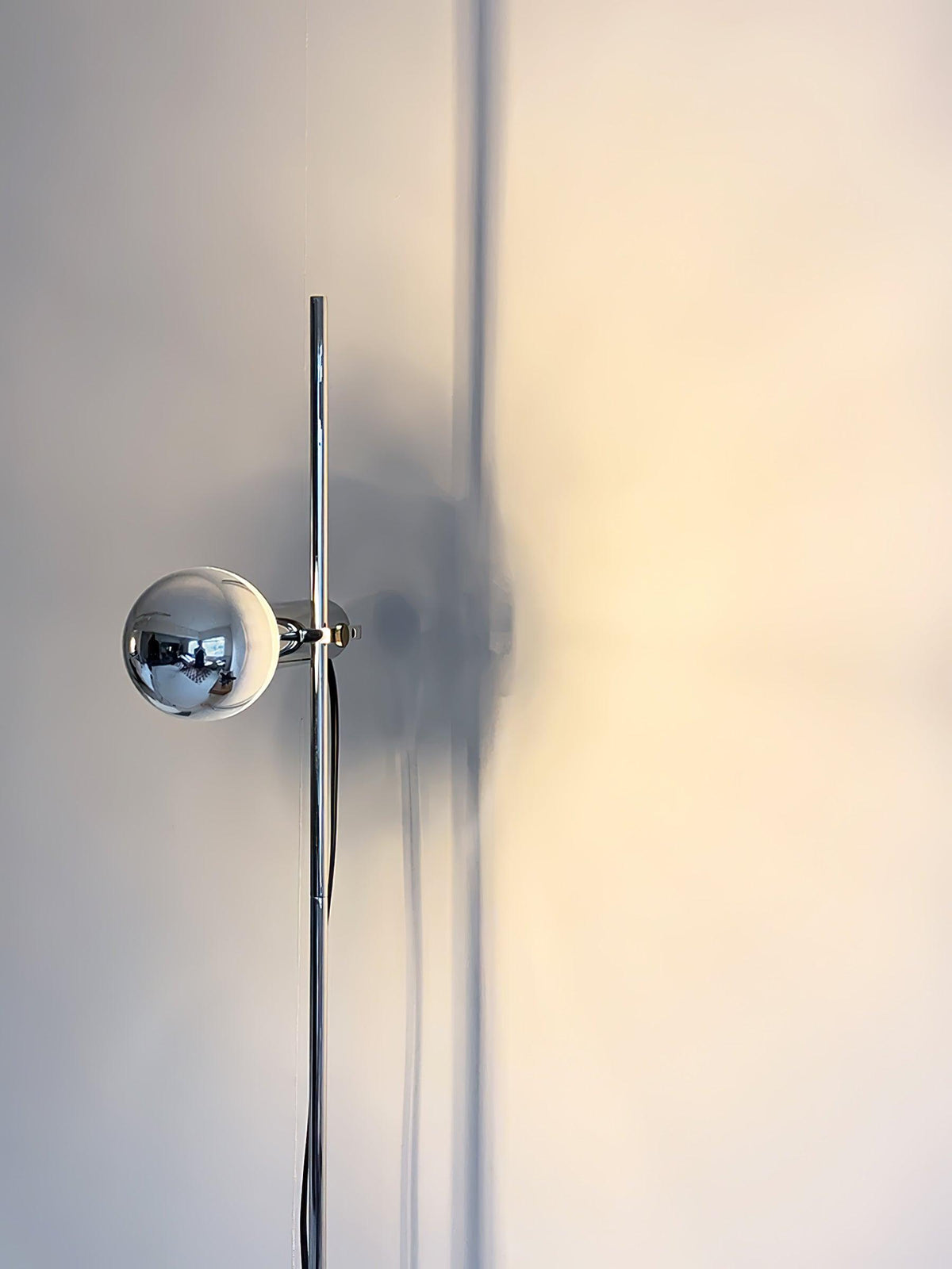 Orbital Industrial Marble Floor Lamp