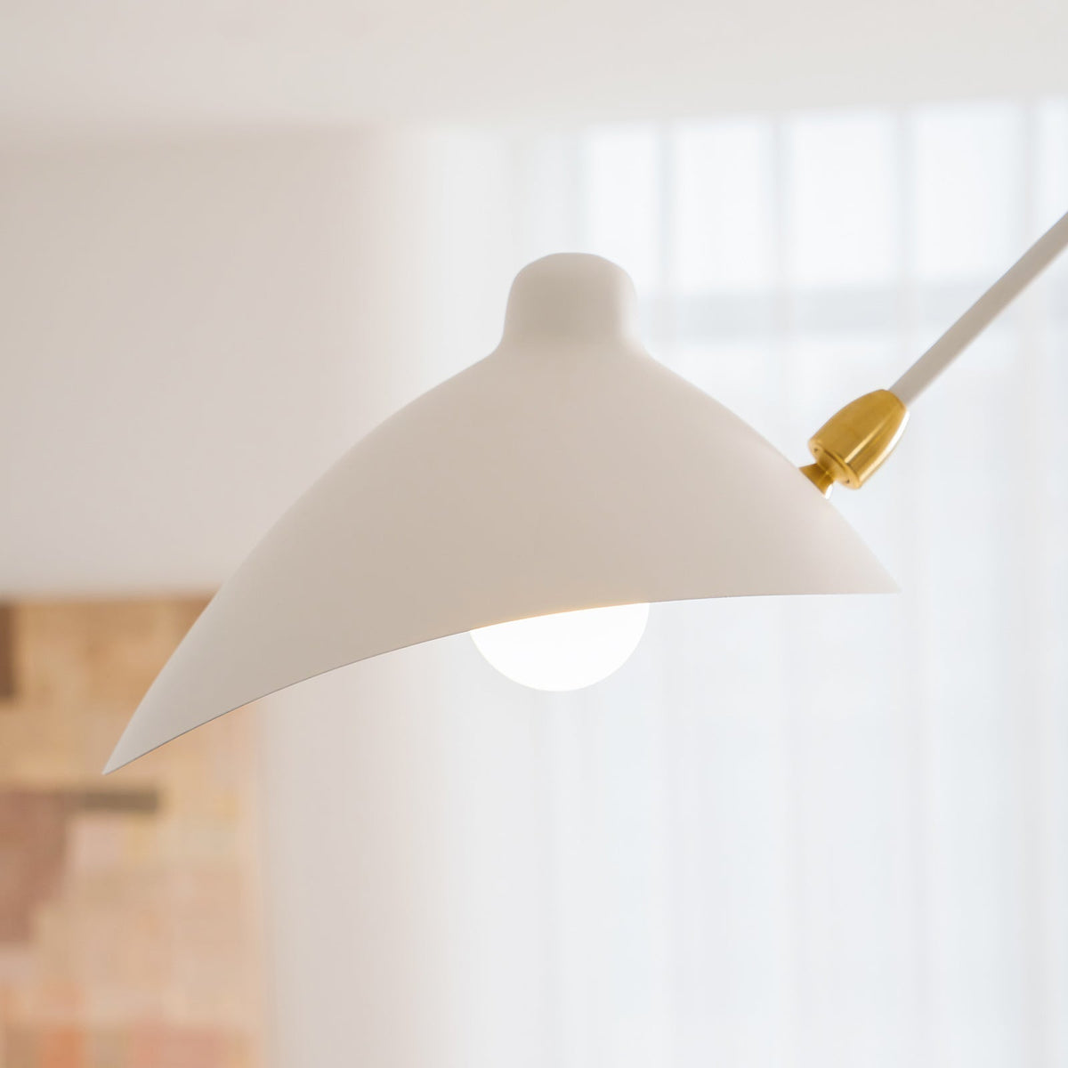 Wesley Minimalist Metal Ceiling Light Three Arm