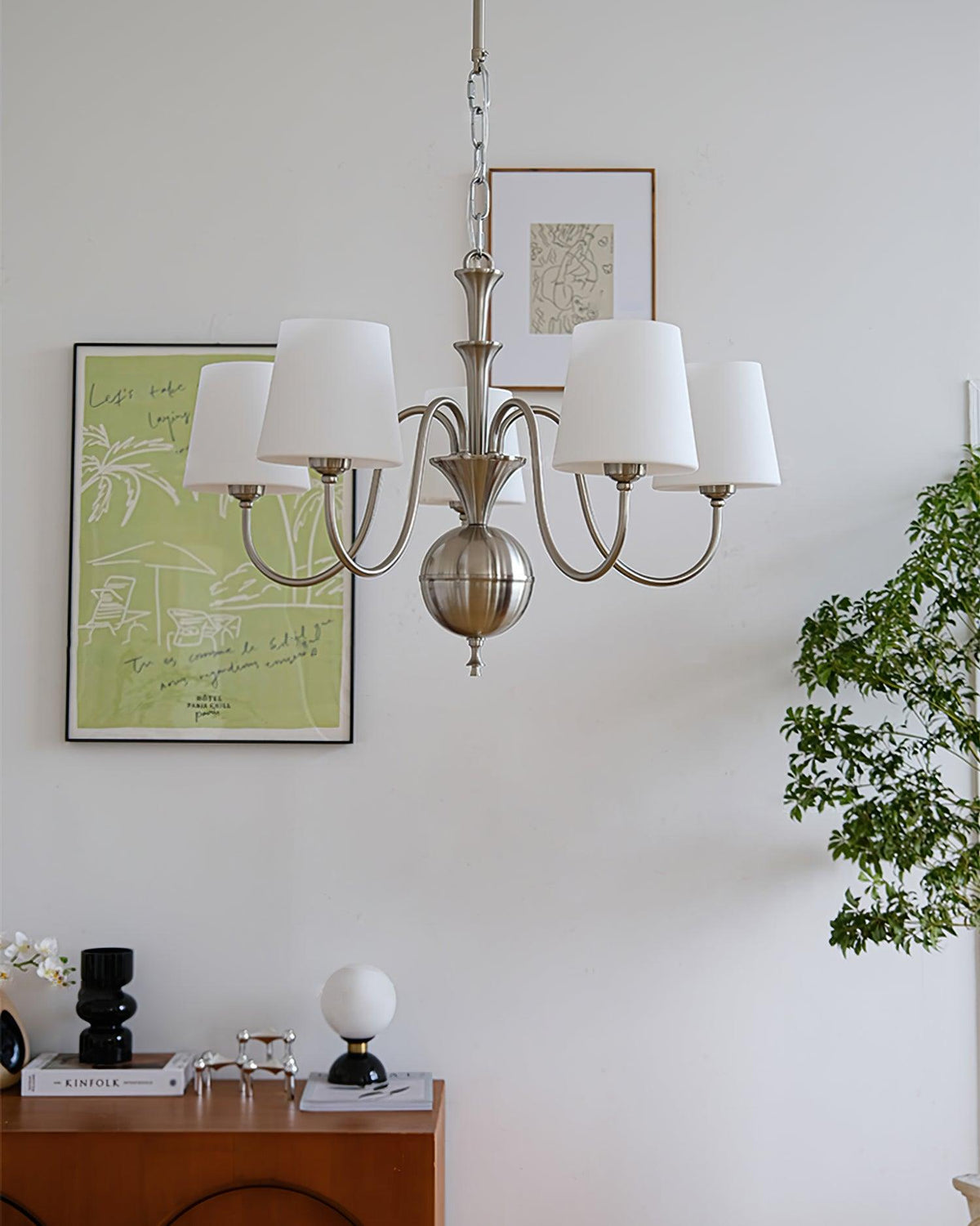 Olmiris Elegant Nickel Chandelier