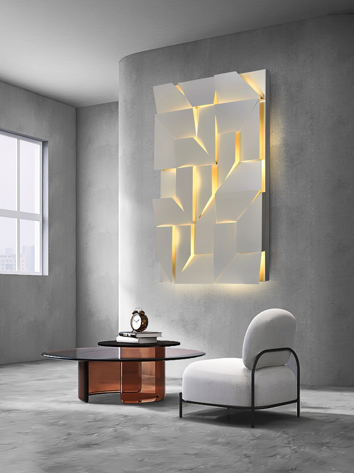 Deloza Shadows Rechargeable Grand Sconce Wall lamp