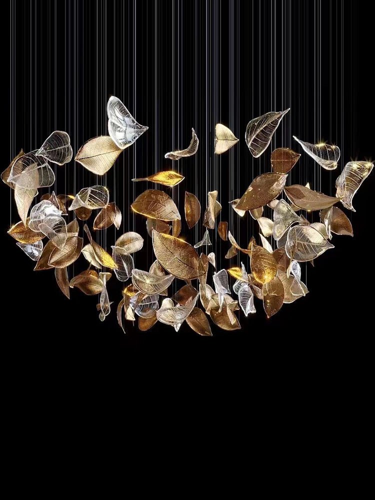 Darien Iridescent Leaf Pendant Light