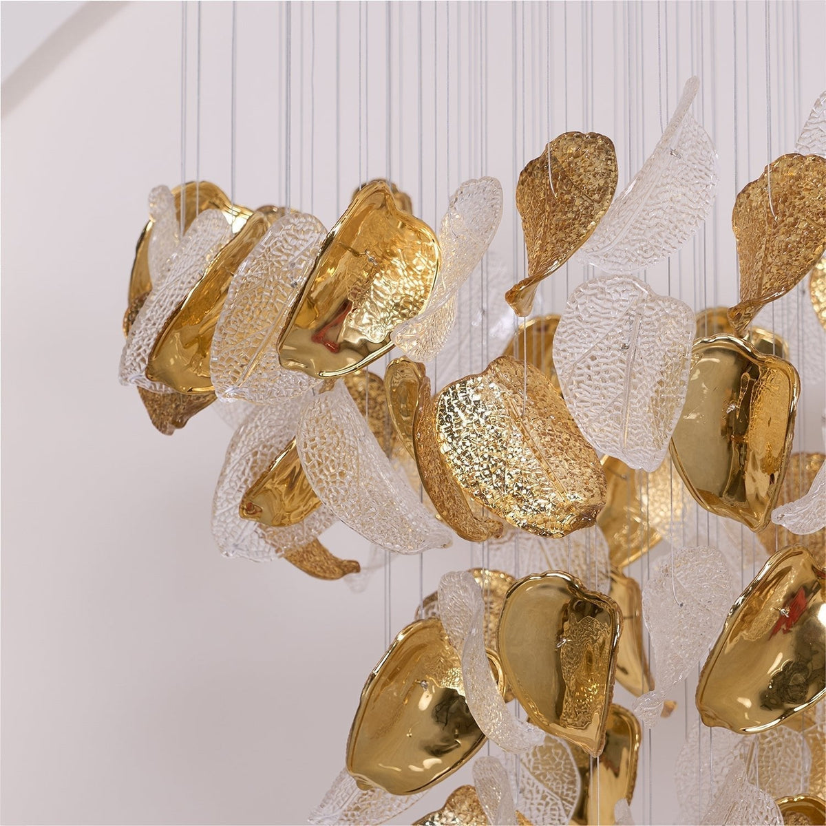 Darien Iridescent Leaf Pendant Light