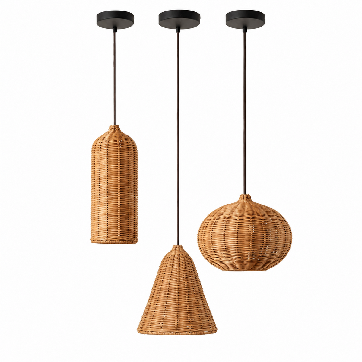Marleigh Woven Rattan Pendant Lamp