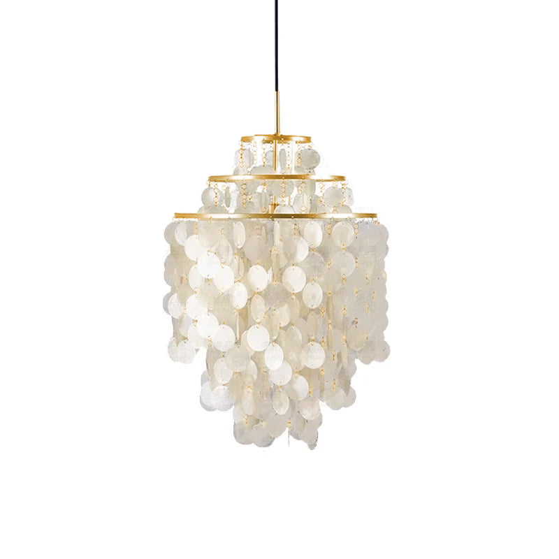 Rivena Pendant Lamp Round Shell Ring