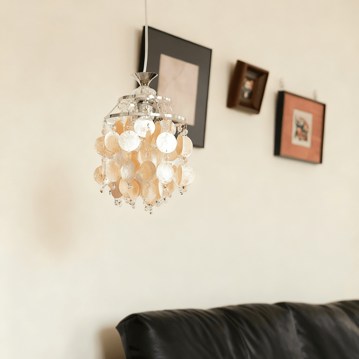 Shell Disc Pendant Light