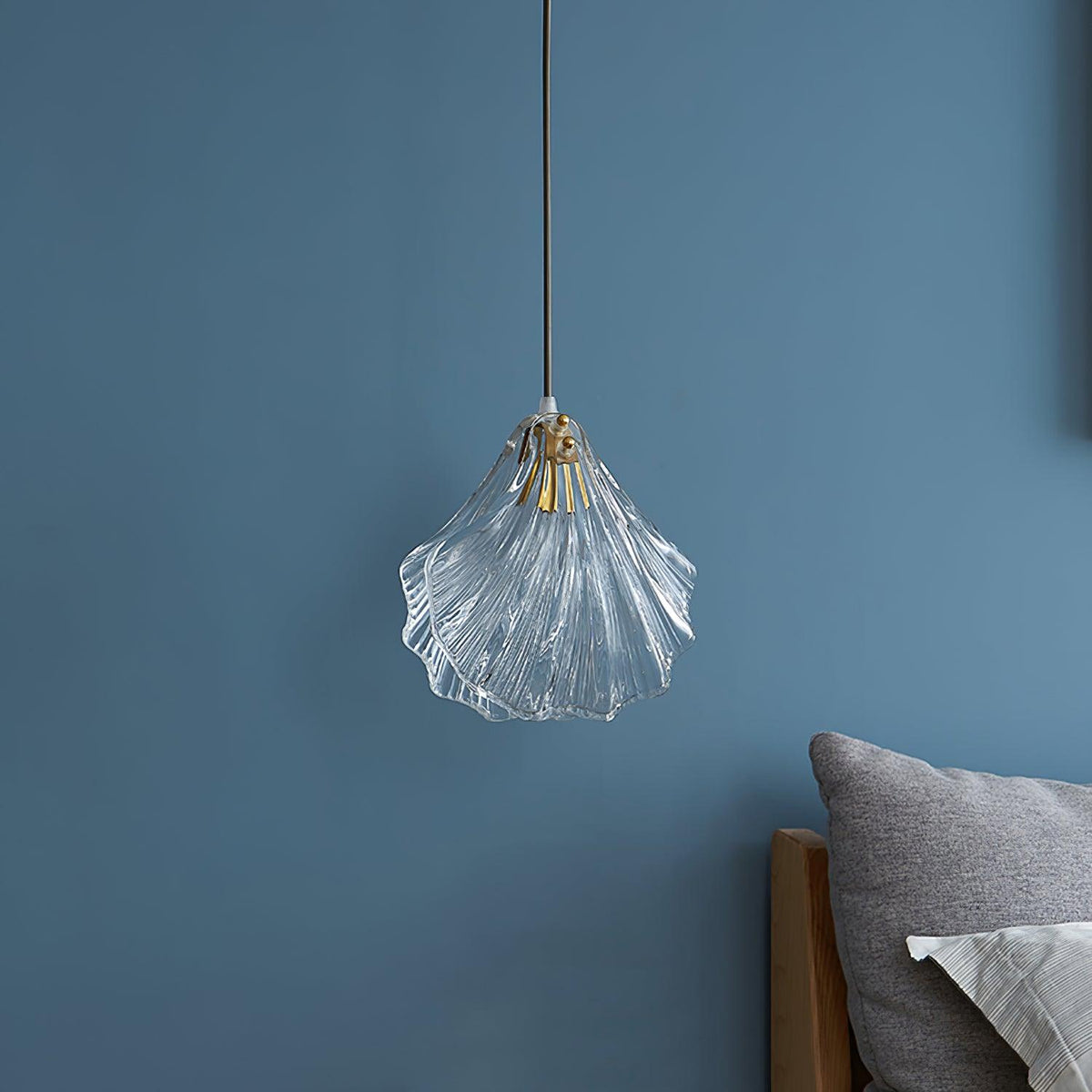 Covene Nordic Art Shell Mini Swag Glass Pendant Light