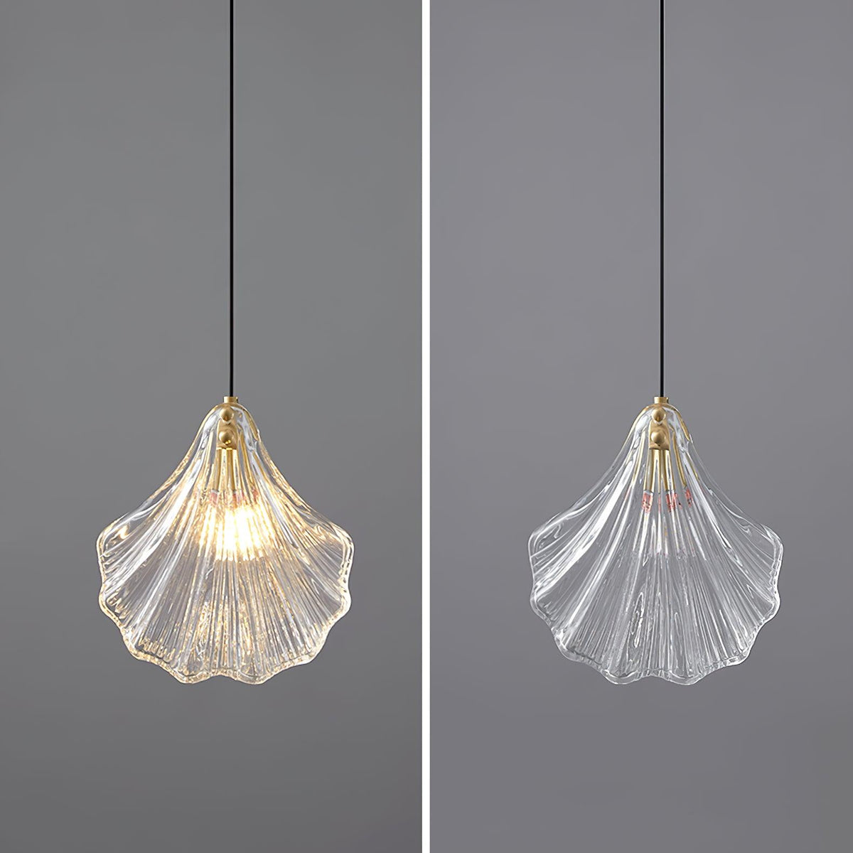 Veda Pendant Lamp Glass Shell Artistic Elegant