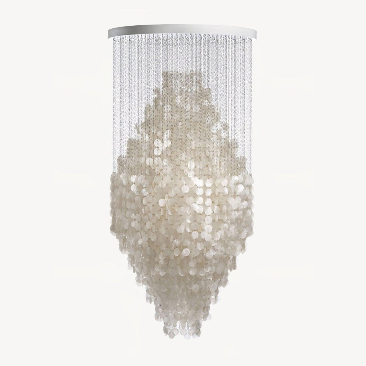 Neloza Coastal Shell Waterfall Pendant Light
