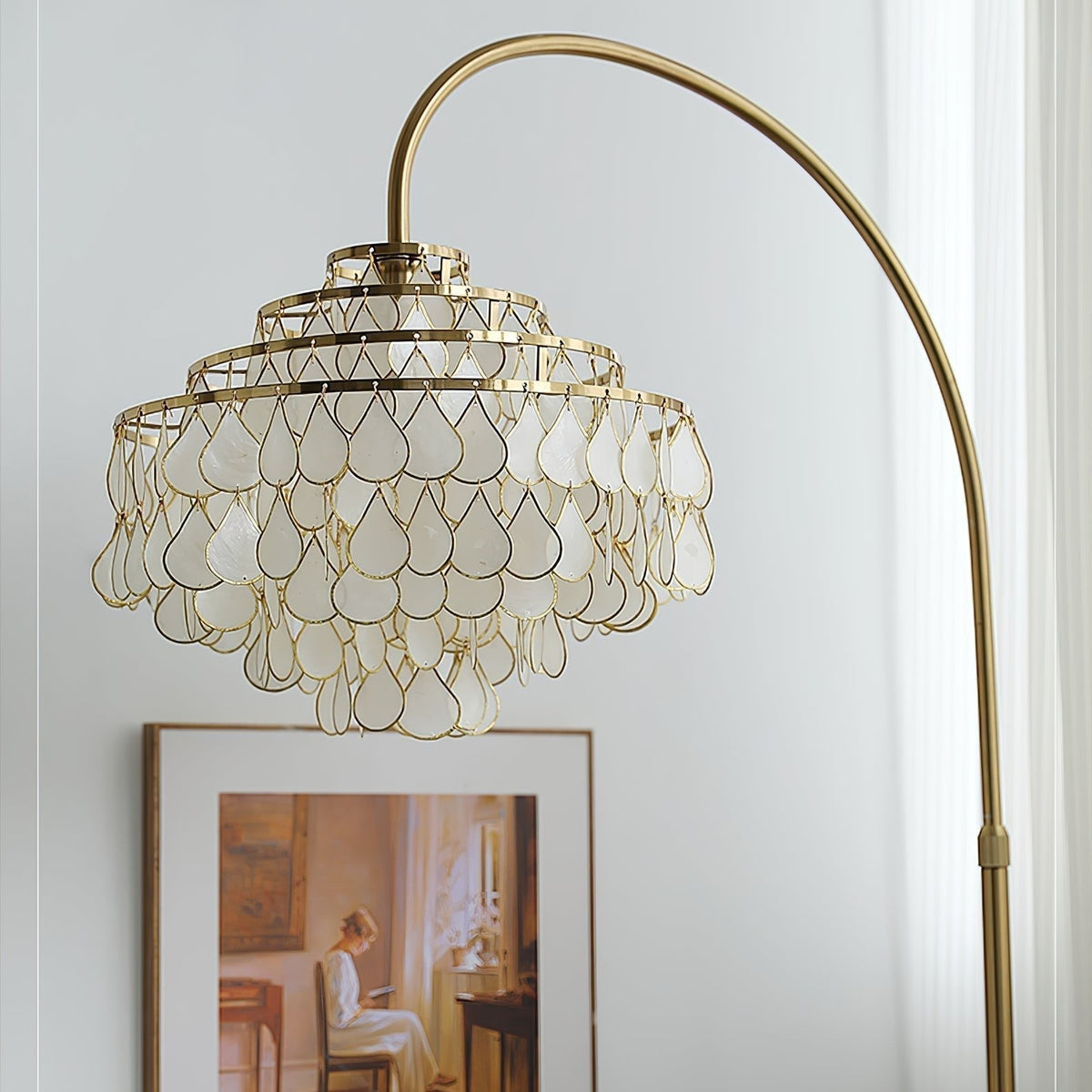 Emily Luxury Shell Floor Lamp