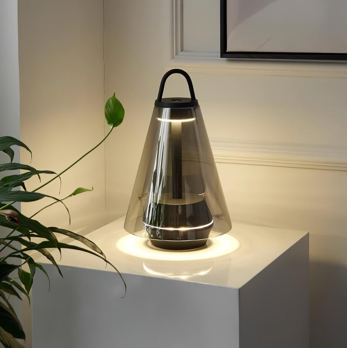 Emarir Scandinavian Glass Table Lamp