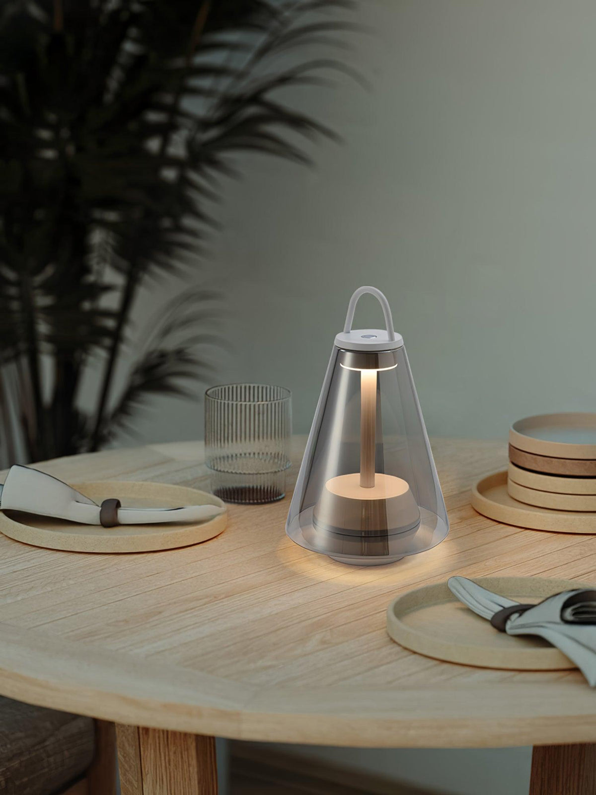 Emarir Scandinavian Glass Table Lamp