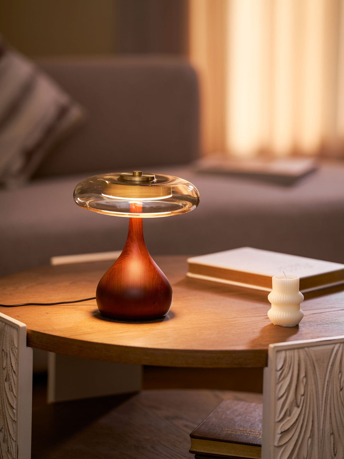 Dahya Wood Table Lamp