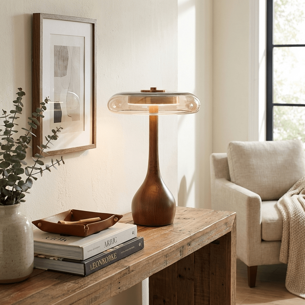 Dahya Wood Table Lamp
