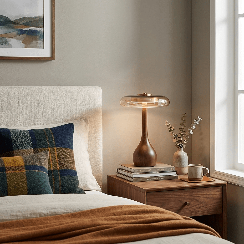Dahya Wood Table Lamp