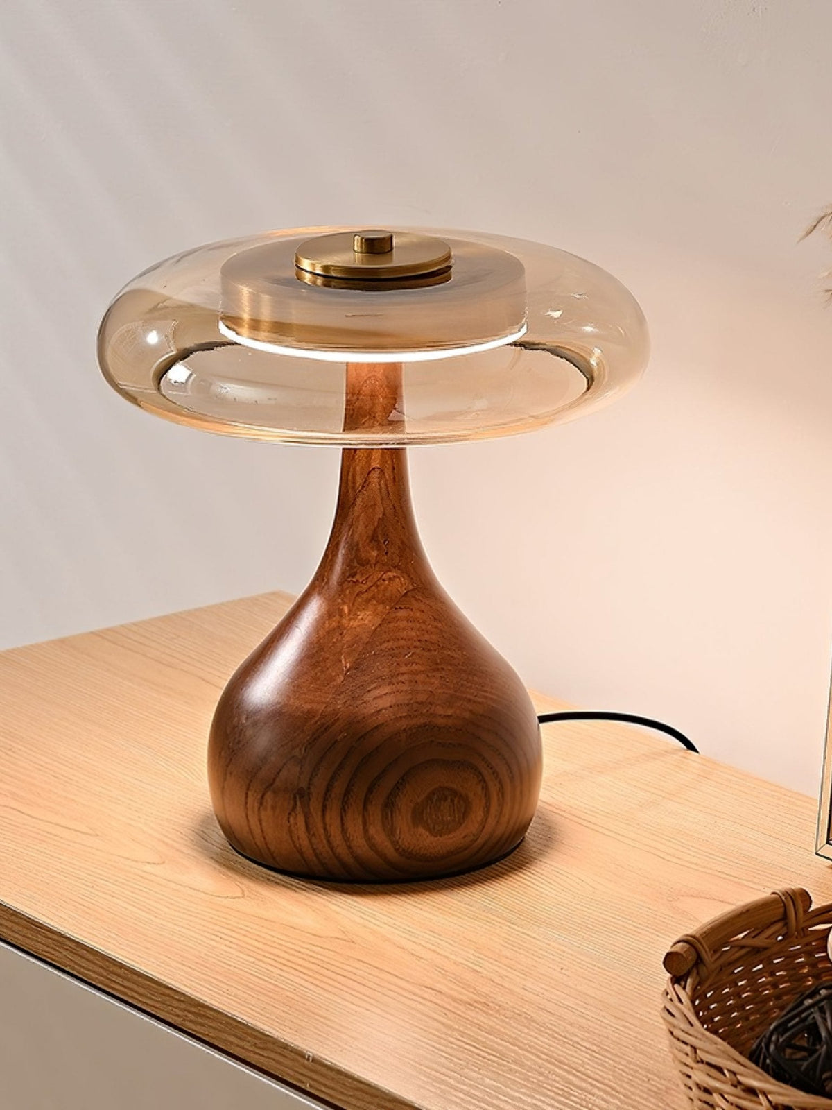 Dahya Wood Table Lamp