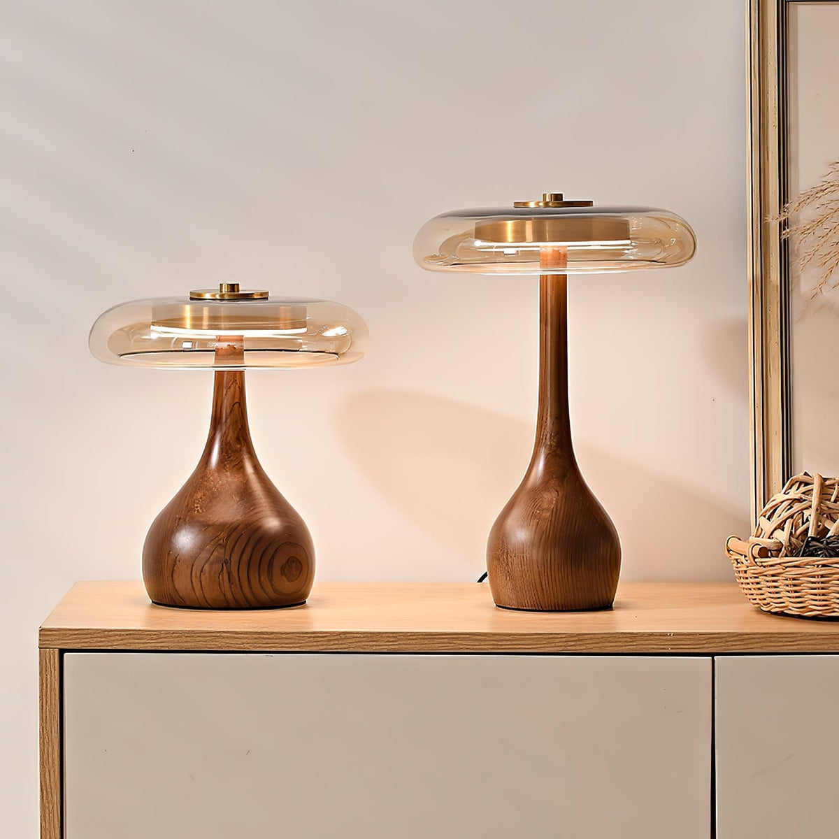 Dahya Wood Table Lamp