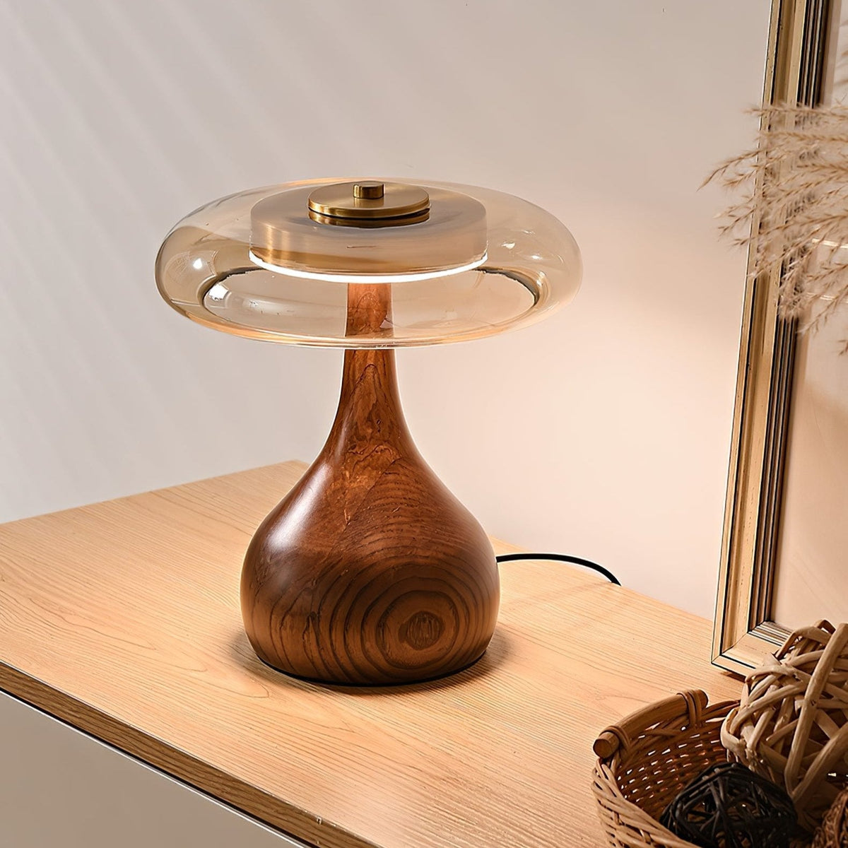 Dahya Wood Table Lamp