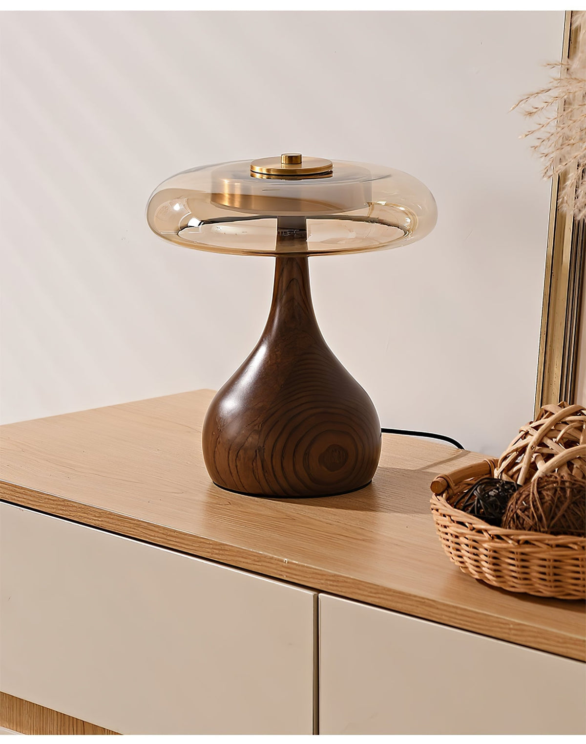 Dahya Wood Table Lamp