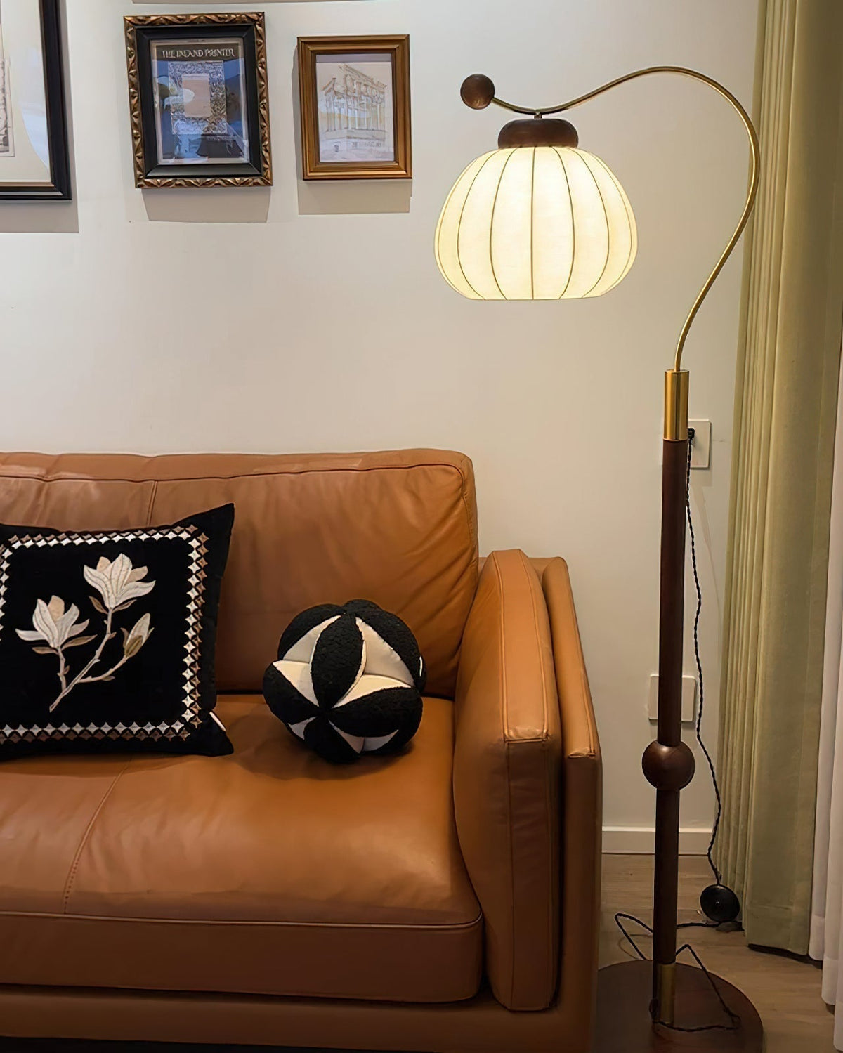 Devenor Silk Wood Floor Lamp