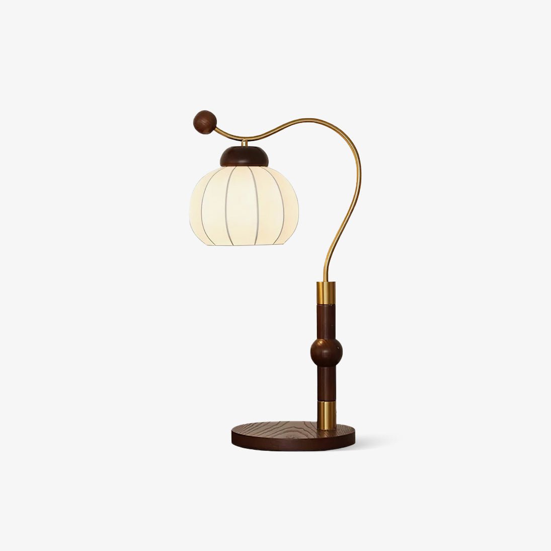 Zyran Silk Wood Retro Table Lamp