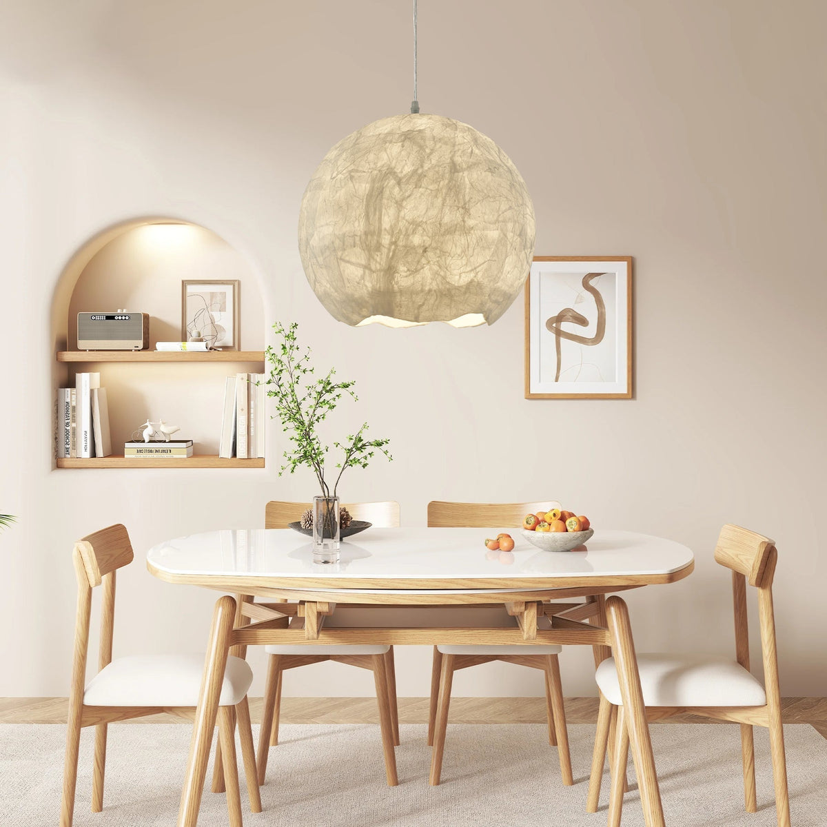 Nest Organic Silk Pendant Lamp