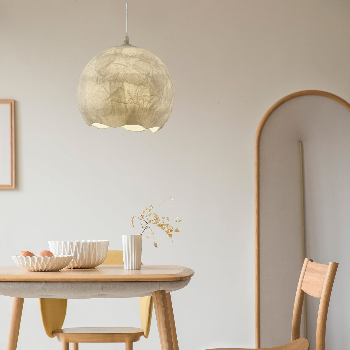 Nest Organic Silk Pendant Lamp