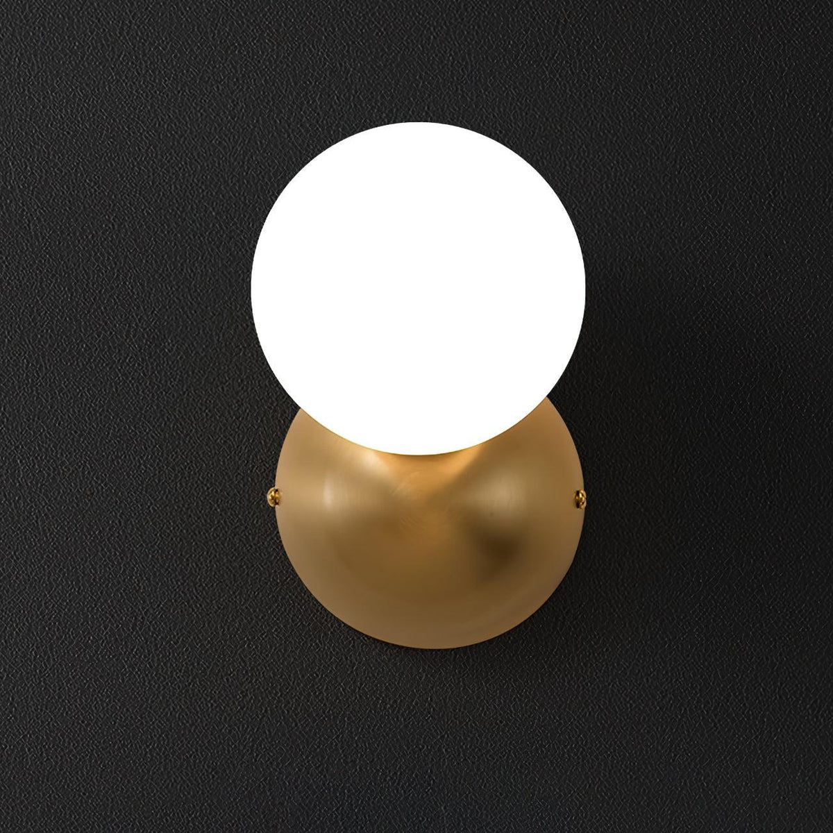 Velirina Sphere Glass Brass Wall Light