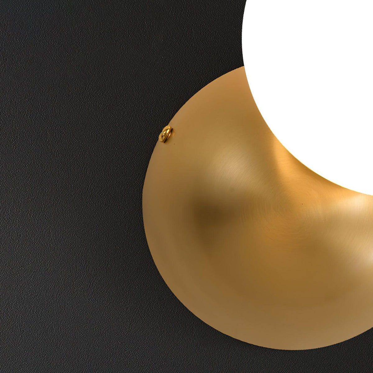 Velirina Sphere Glass Brass Wall Light