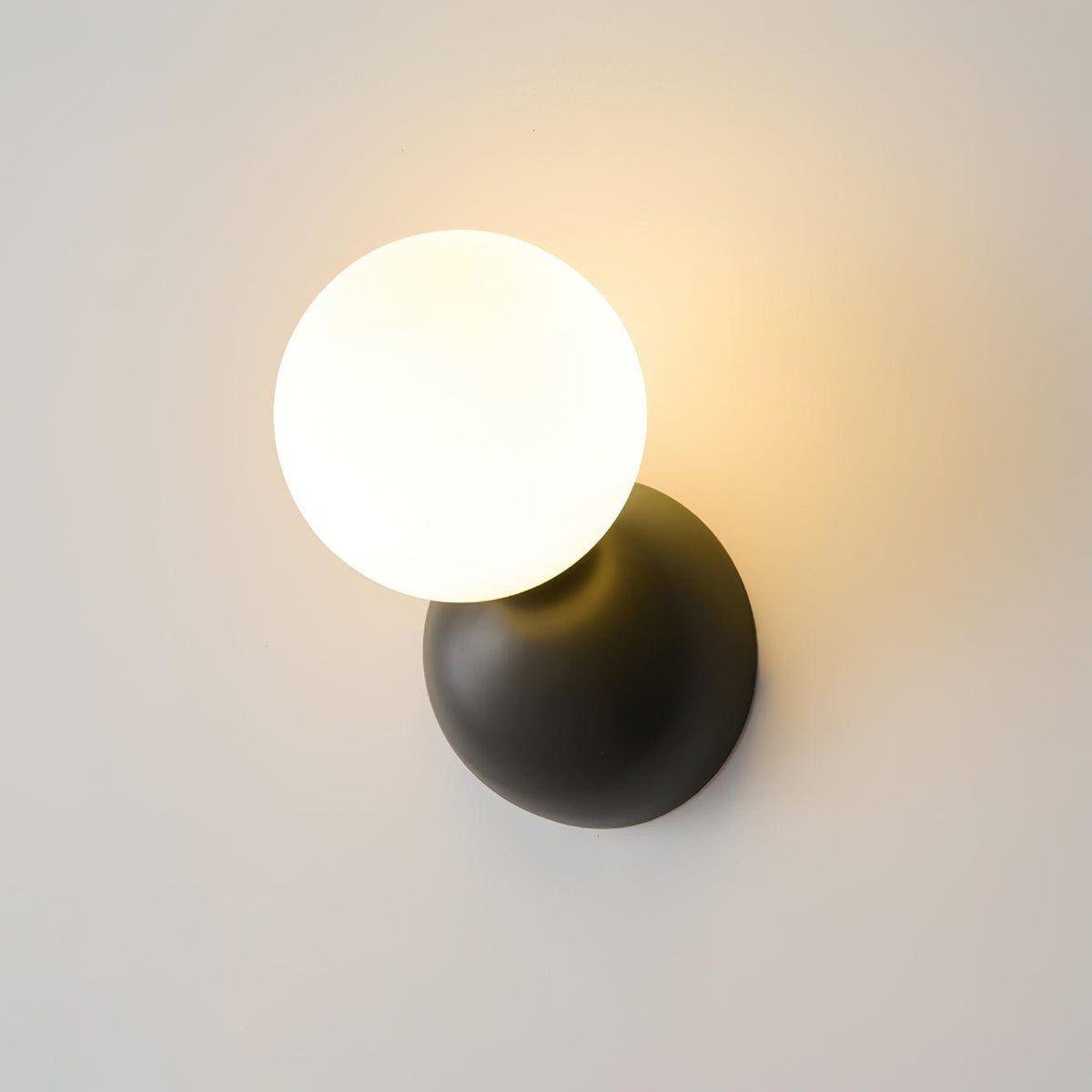 Velirina Sphere Glass Brass Wall Light
