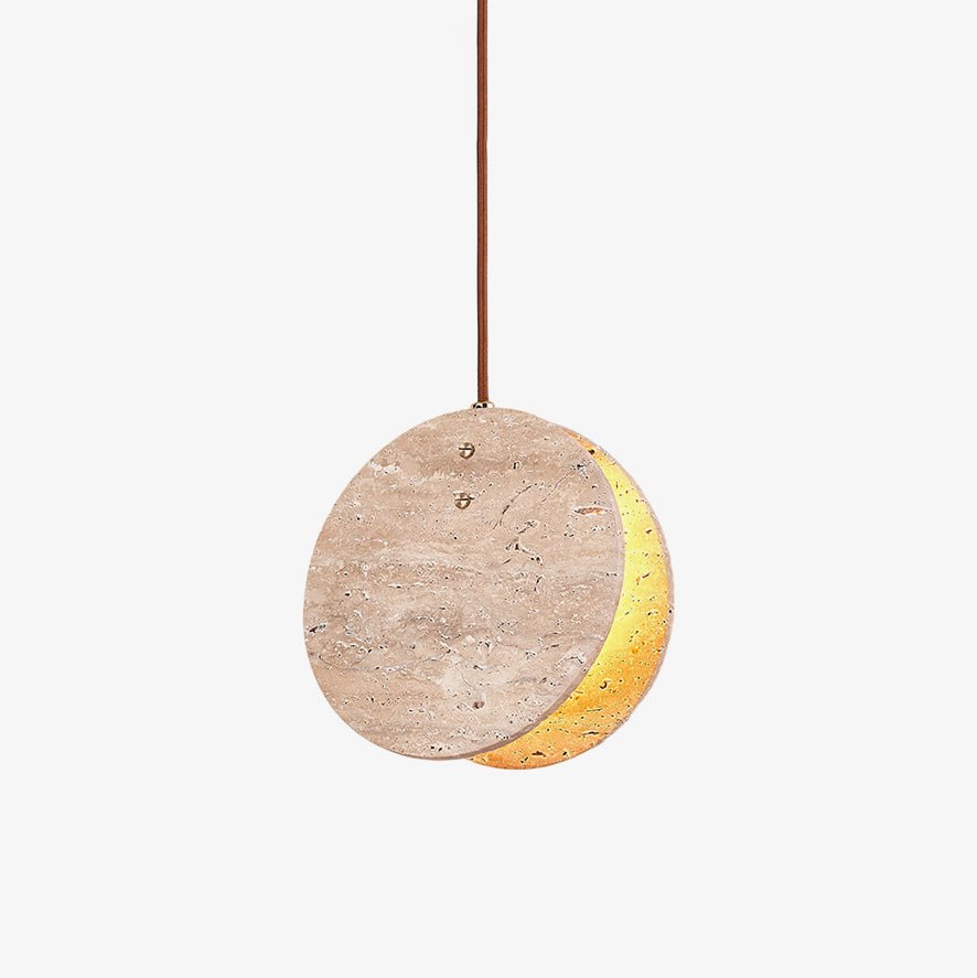 Sern Crescent Travertine Pendant Light