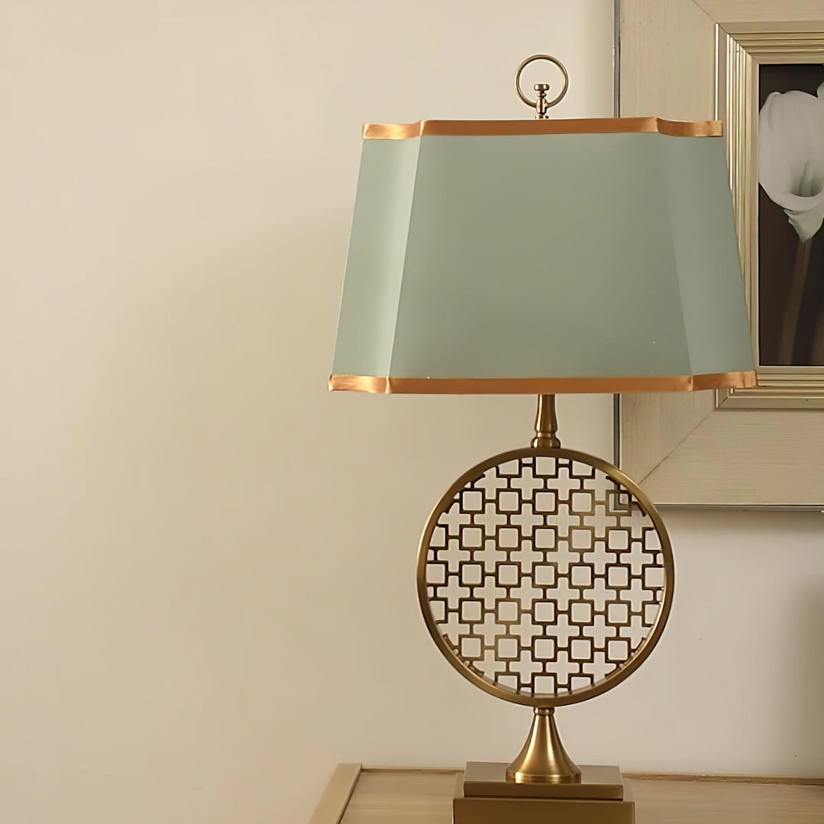 Lineine Fabric Glam Table Lamp