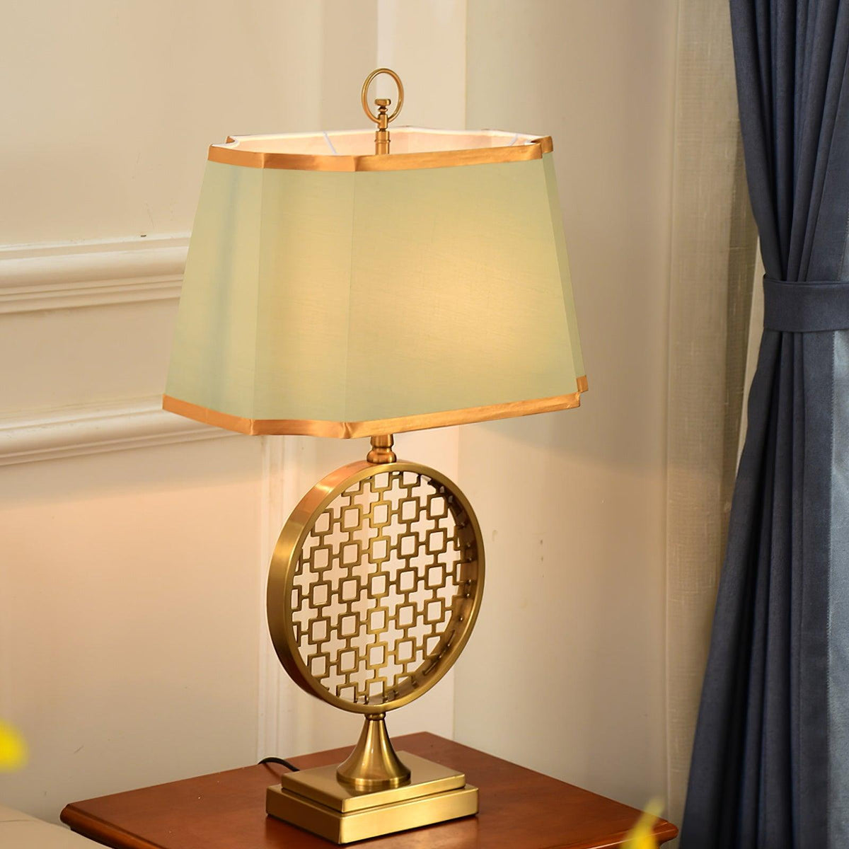 Lineine Fabric Glam Table Lamp