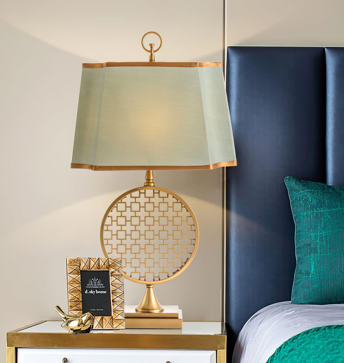 Lineine Fabric Glam Table Lamp