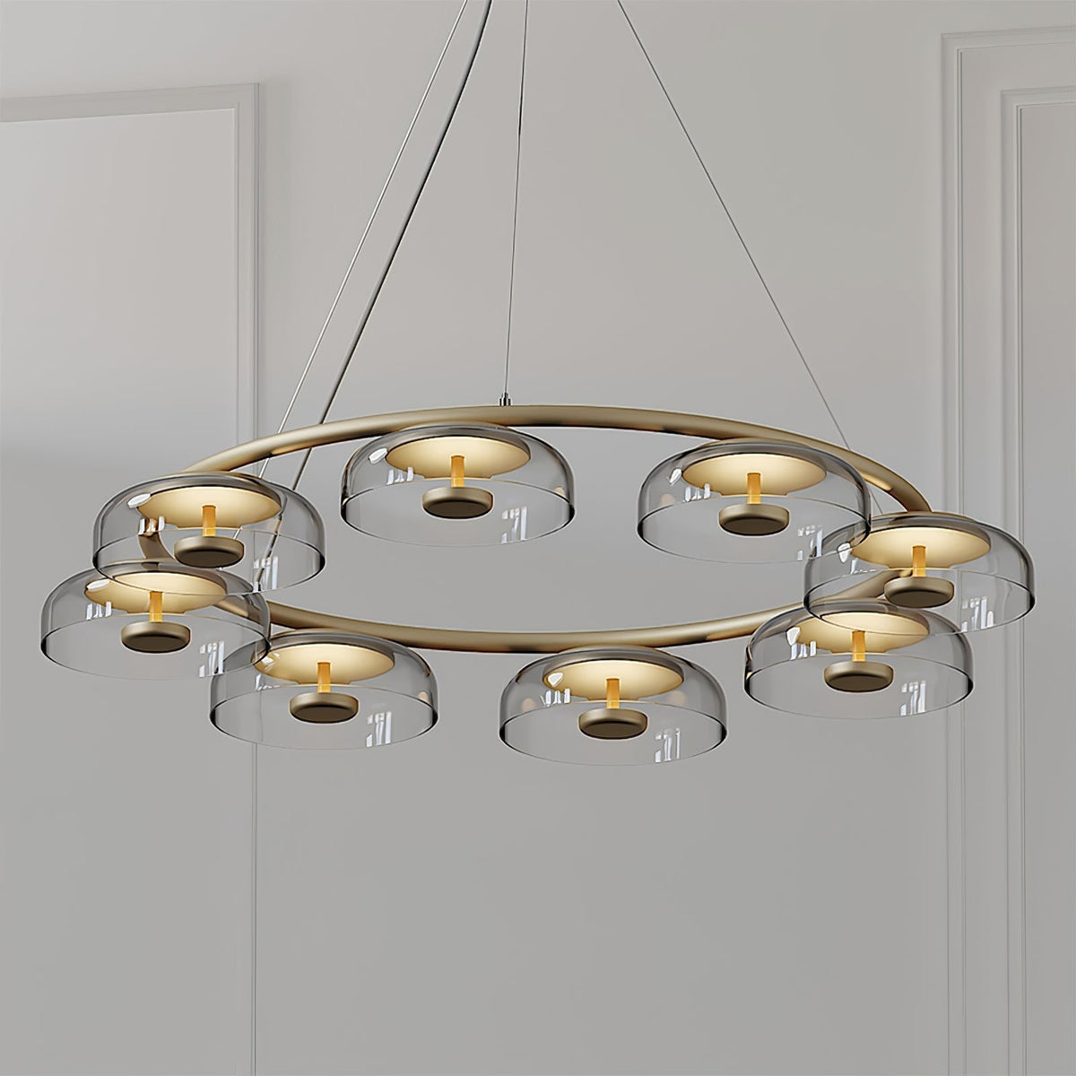 Aethera Circular Glass Chandelier