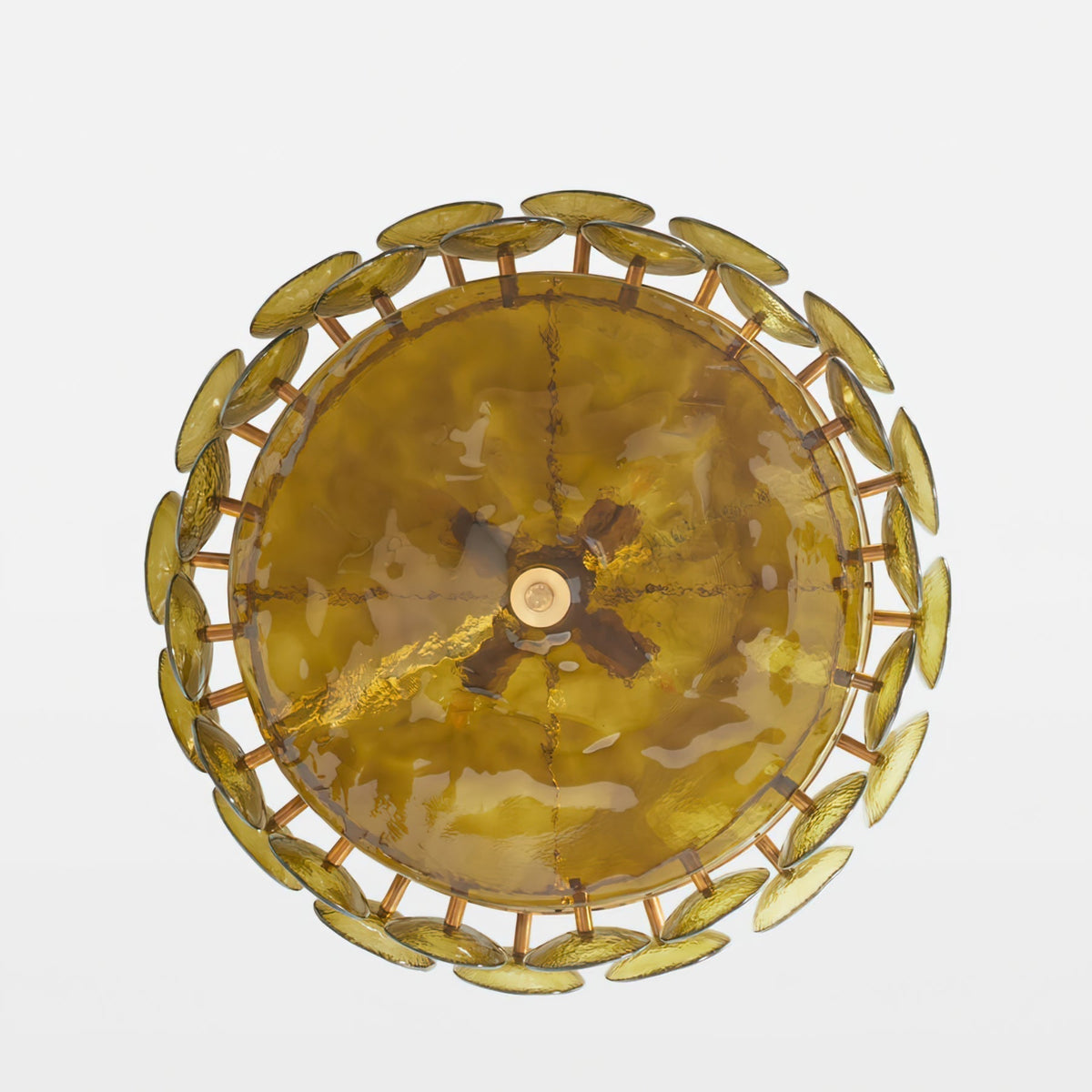 Eirinena Chandelier Murano Glass Disc Vintage