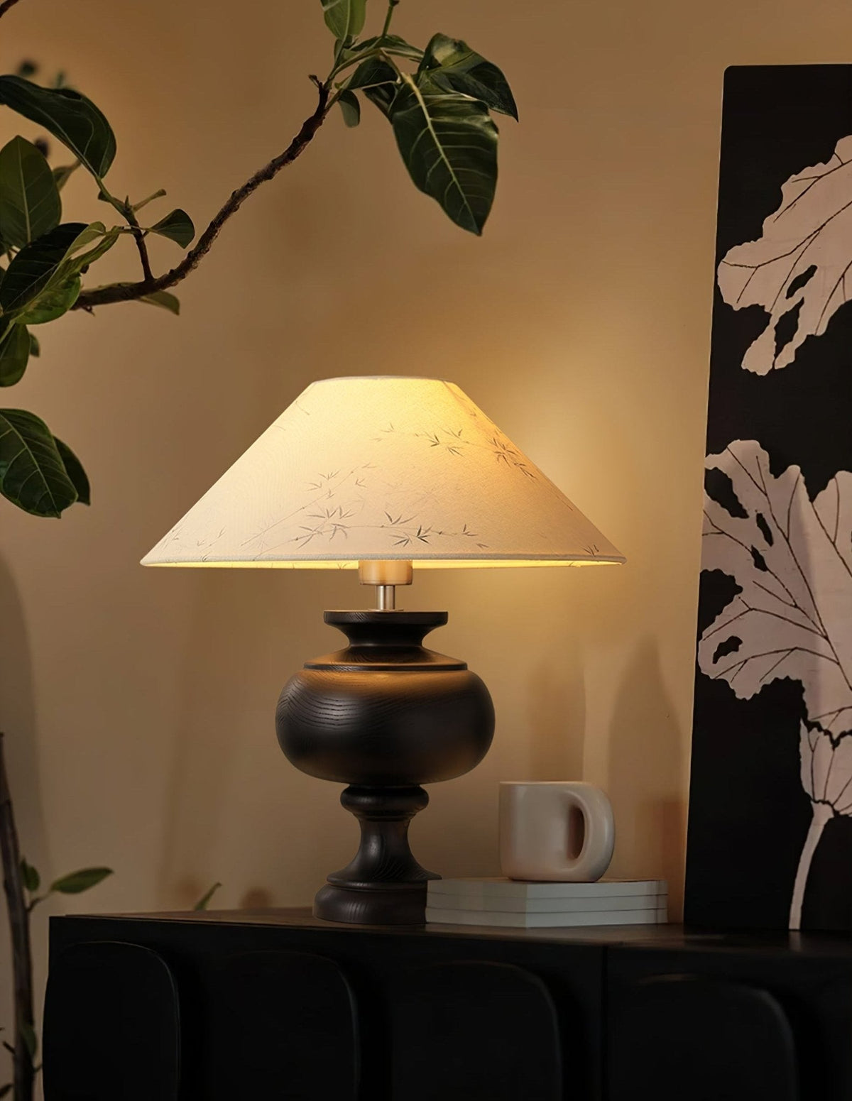 Culiril Oriental Fabric Table Lamp