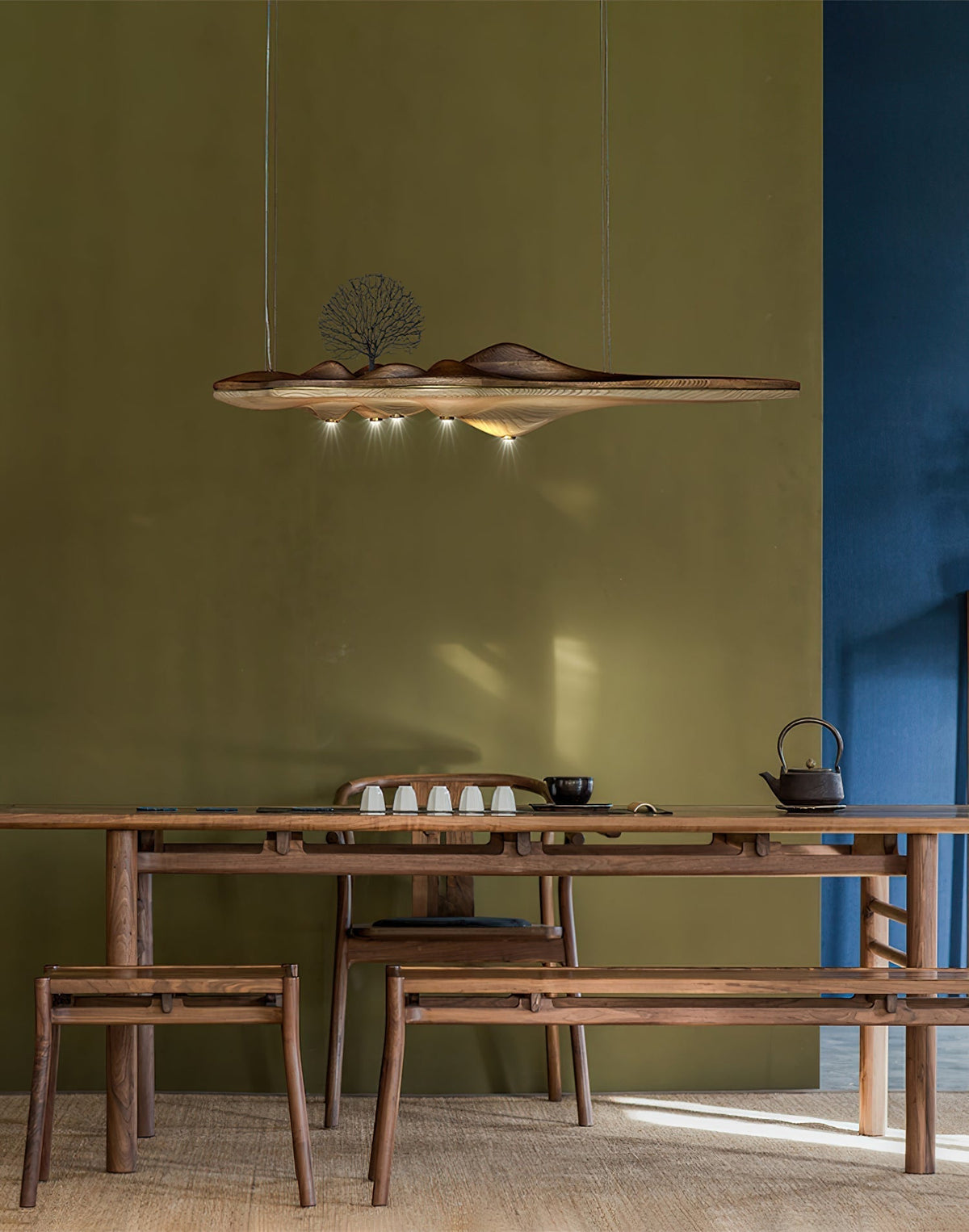 Tolven Premium Elegance Wood Pendant Lamp