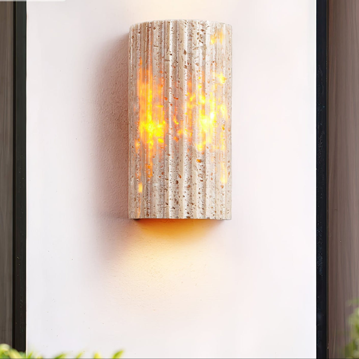 Sysilion Travertine Wall Light