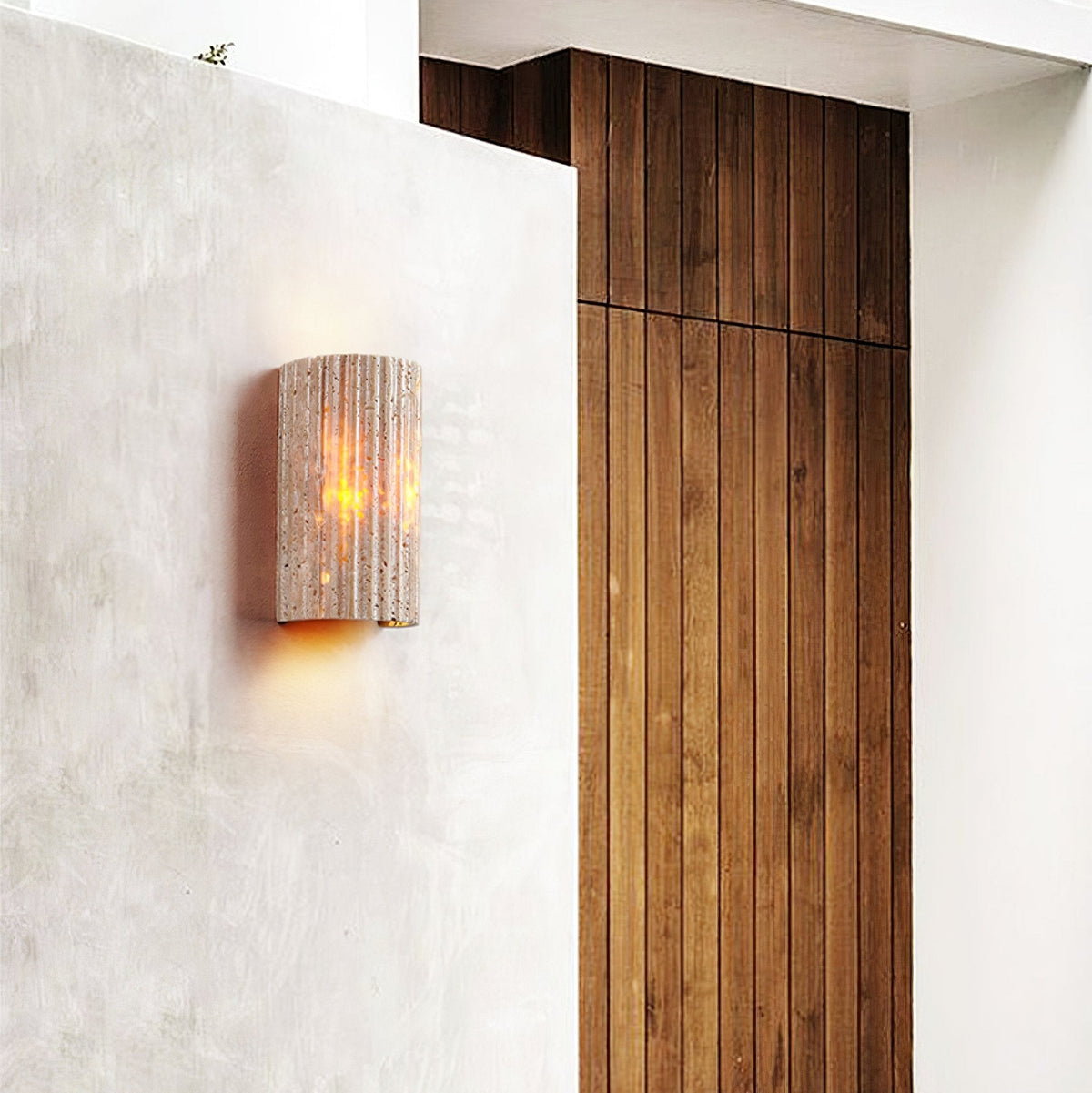 Sysilion Travertine Wall Light