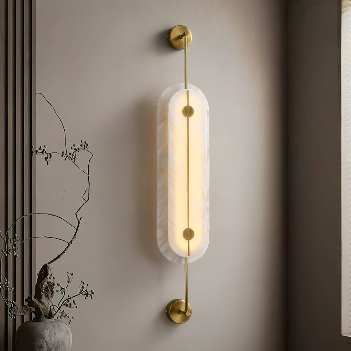 Cudorel Oval Alabaster Wall Light