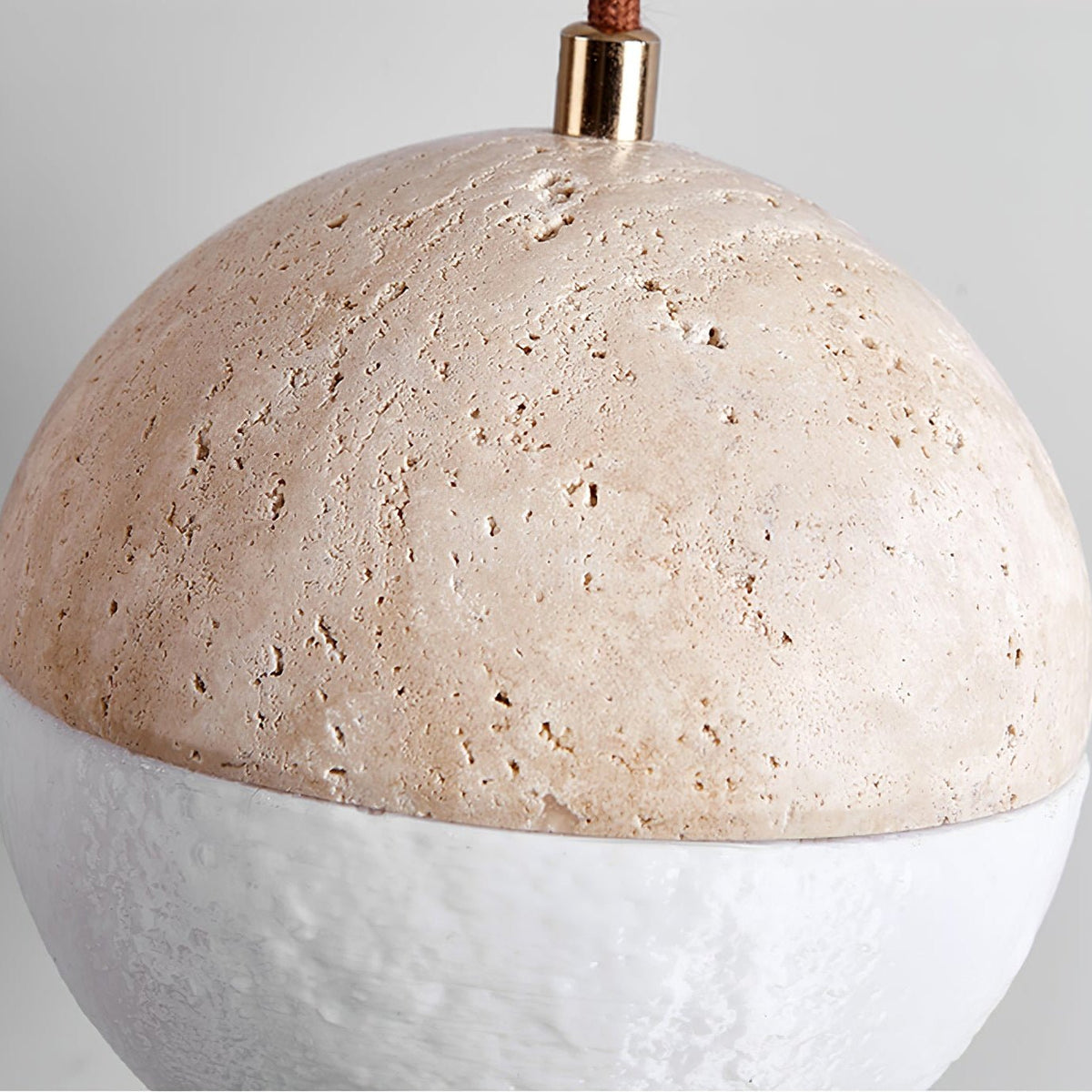 Soren Minimalist Travertine Pendant Light