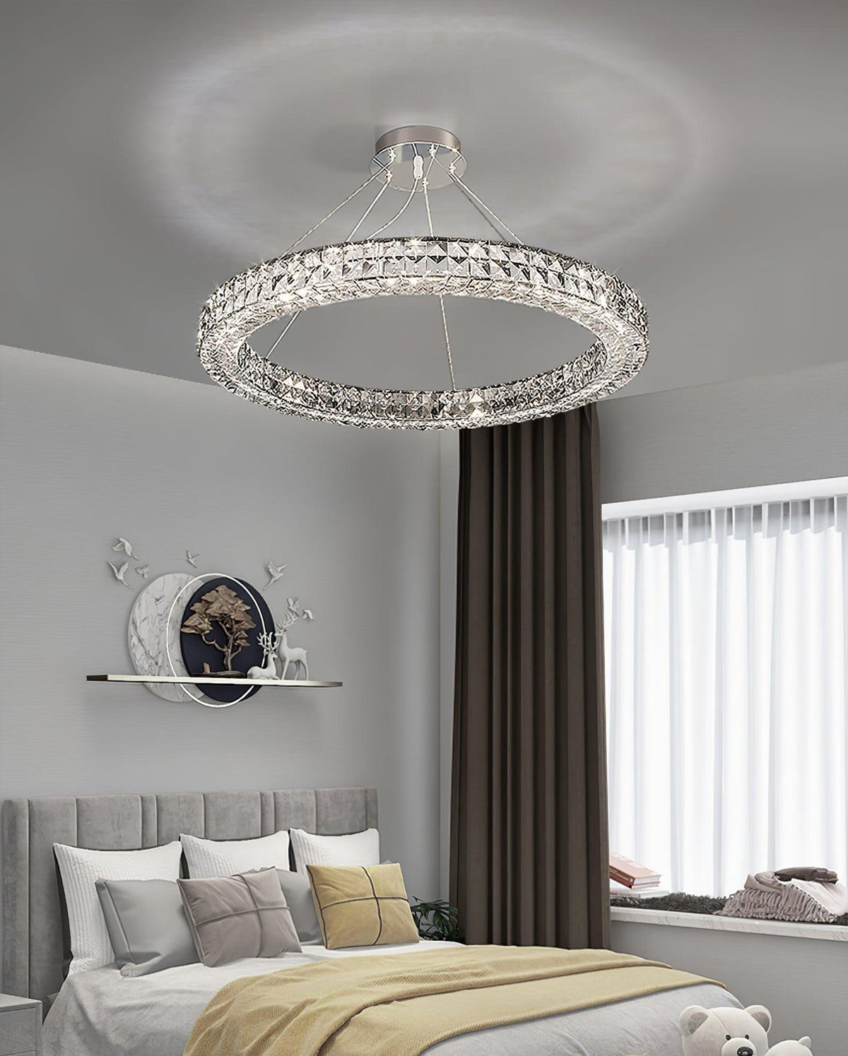 Luxerian Chandelier Crystal Ring Spiridon Luxe