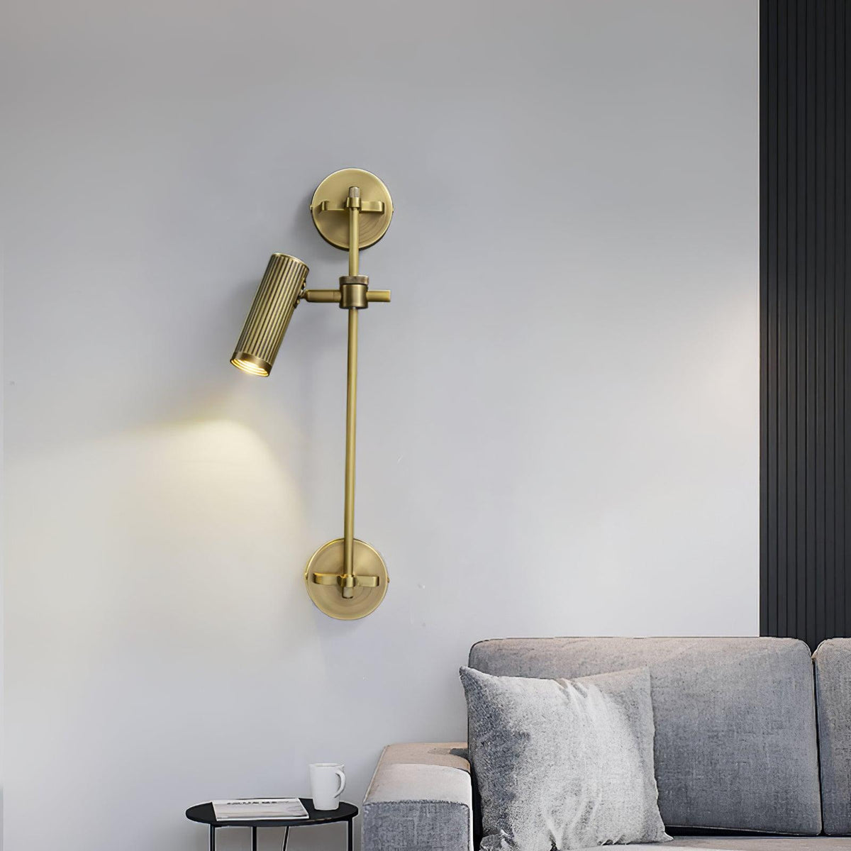 Kirixel Brass Industrial Wall Lamp