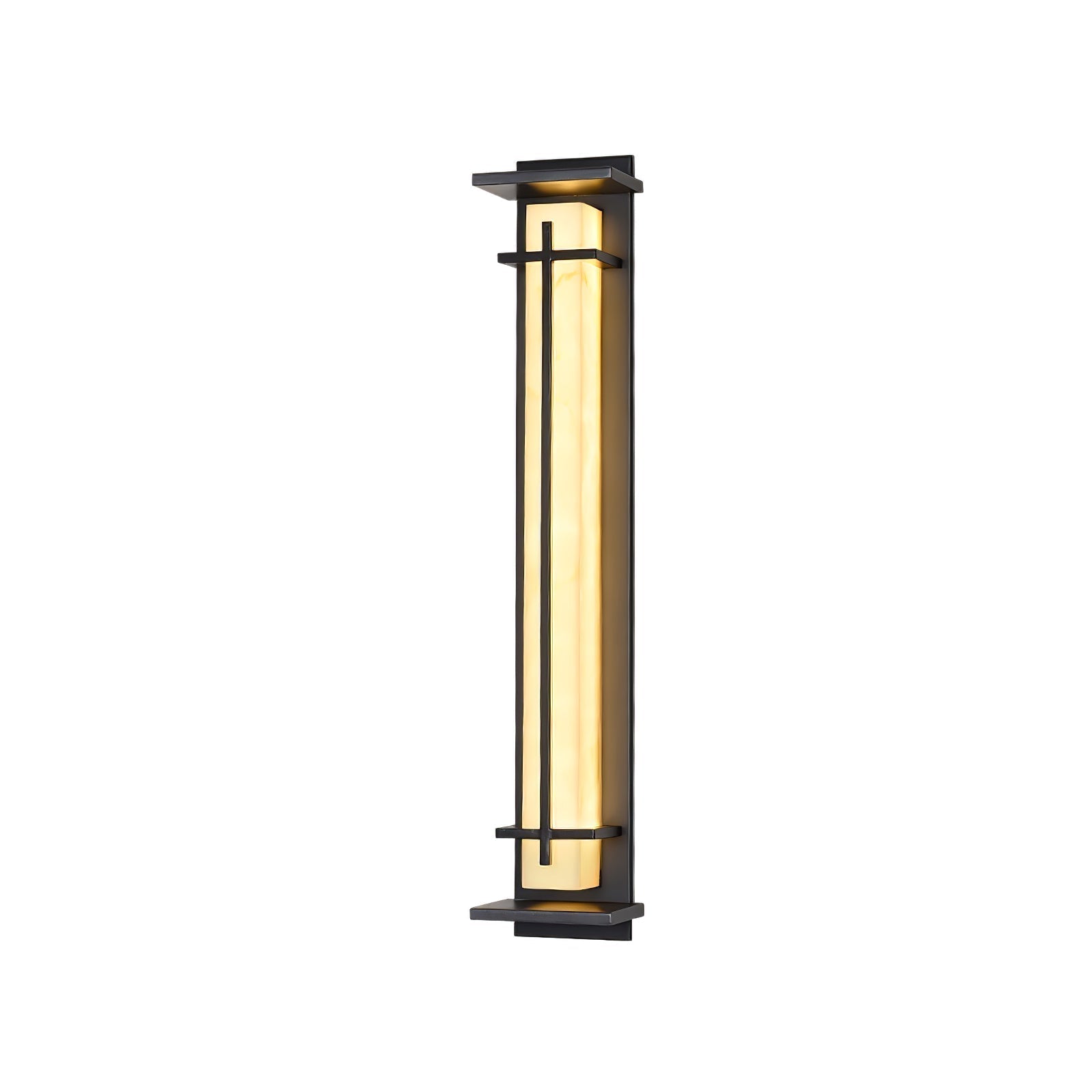 Square Outdoor Wall Light Imitation Alabaster Waterproof - Lamp Outdoor