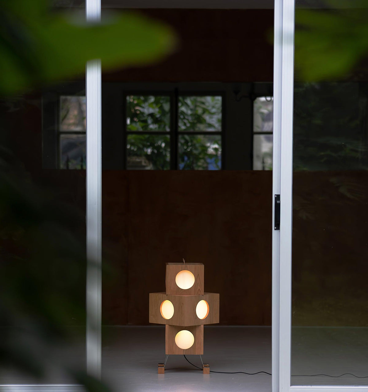 Zalynora Stacked Wood Floor Lamp