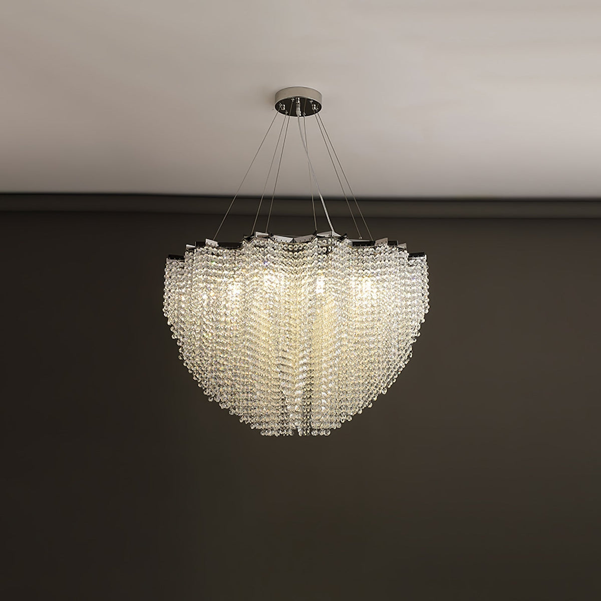 Zashayra Crystal Column Chandelier
