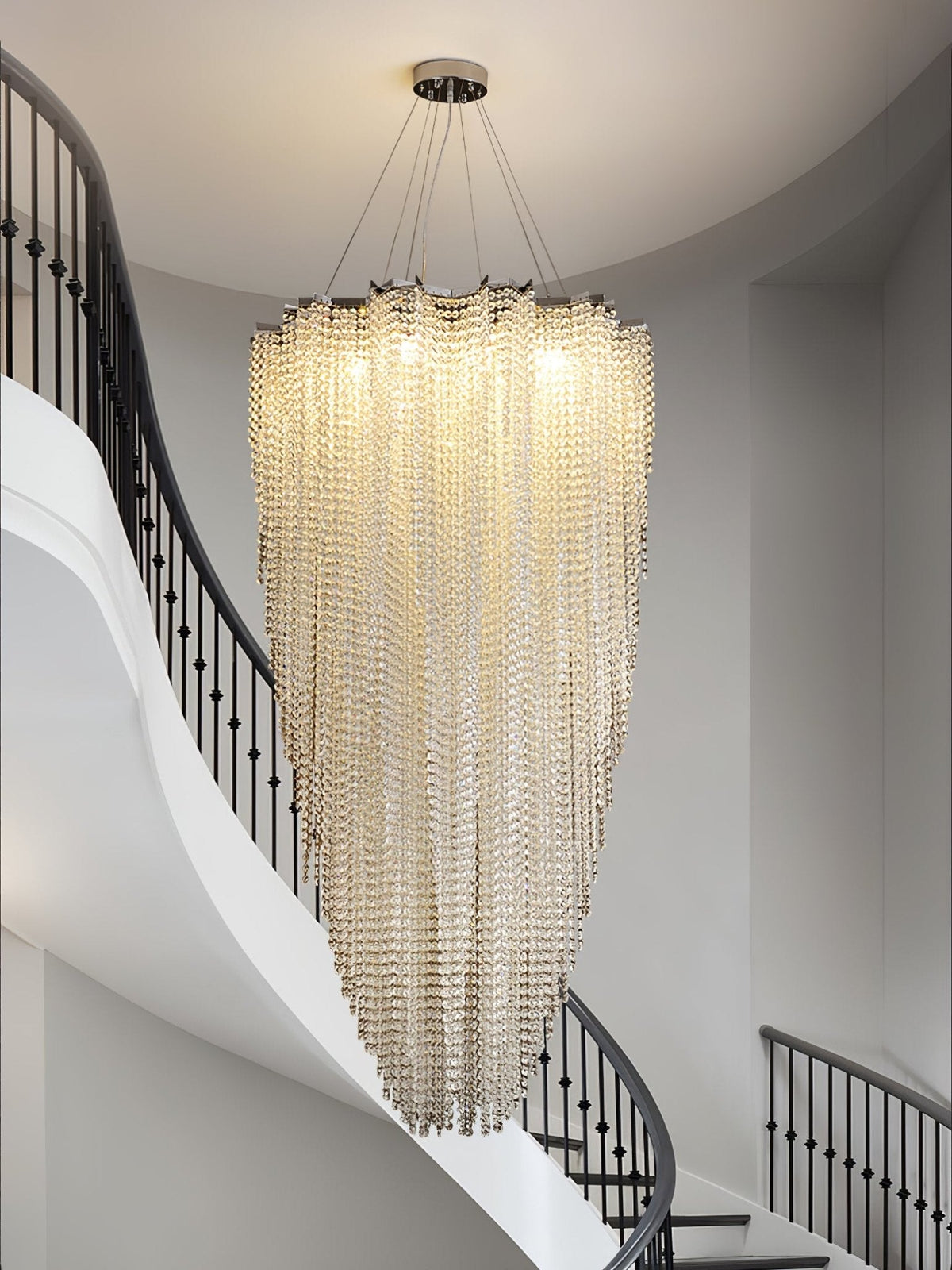 Zashayra Crystal Column Chandelier