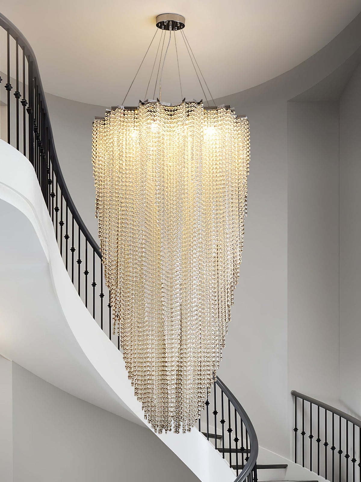 Zashayra Crystal Column Chandelier