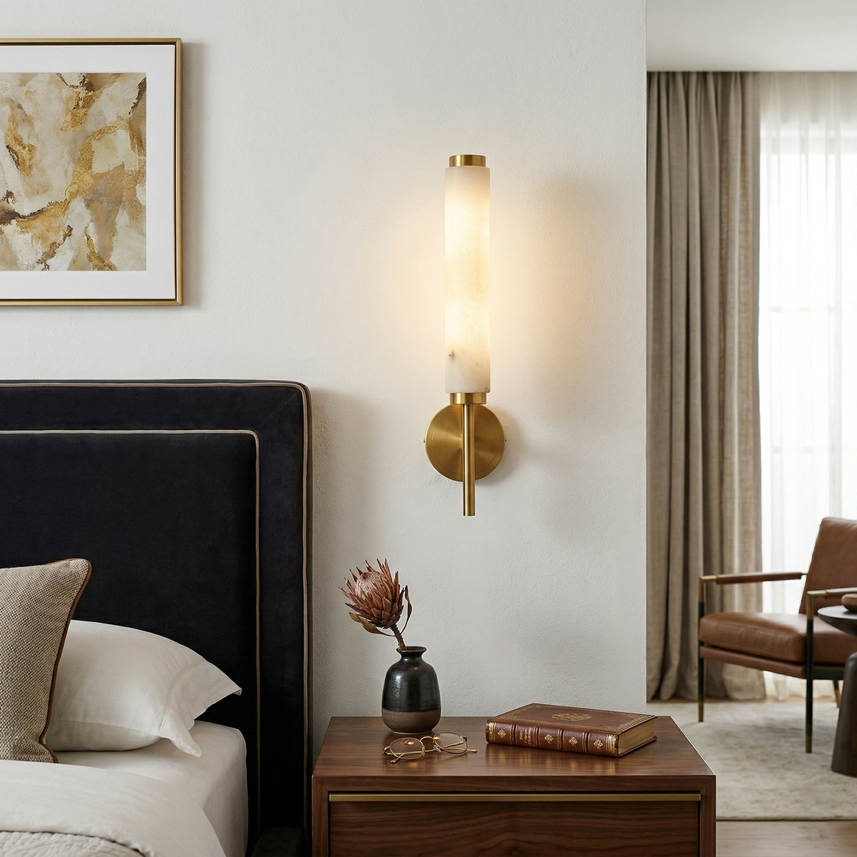Neuma Alabaster Indoor Wall Light